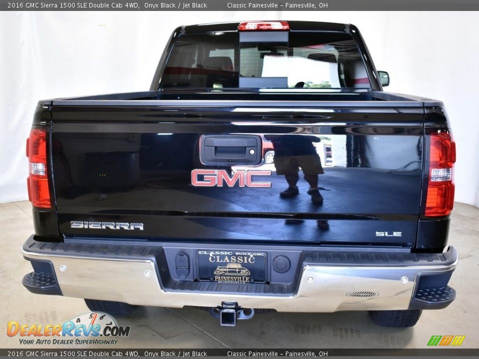 2016 GMC Sierra 1500 SLE Double Cab 4WD Onyx Black / Jet Black Photo #3