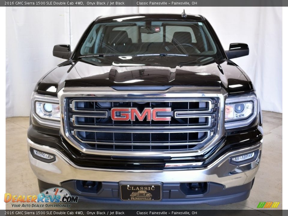 2016 GMC Sierra 1500 SLE Double Cab 4WD Onyx Black / Jet Black Photo #4