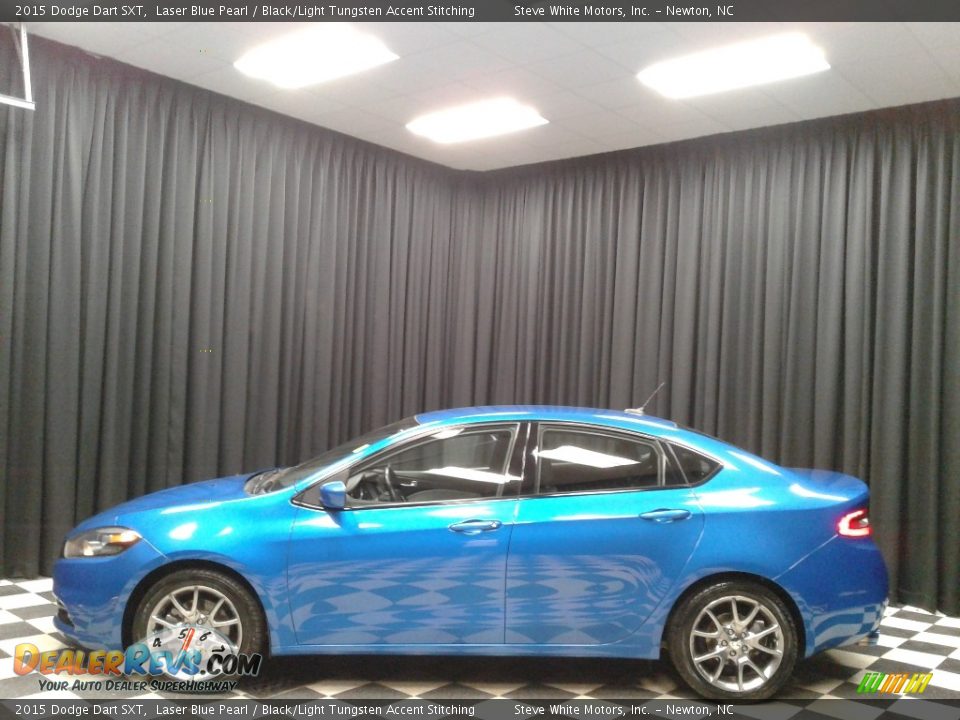 2015 Dodge Dart SXT Laser Blue Pearl / Black/Light Tungsten Accent Stitching Photo #1