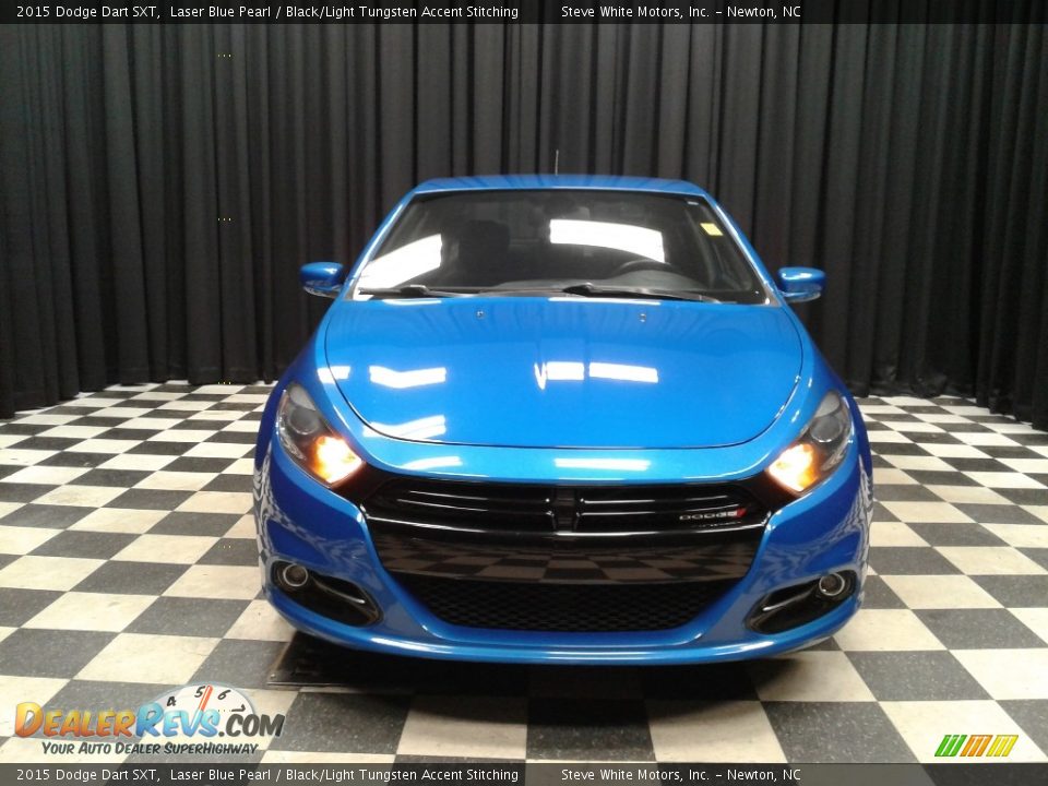 2015 Dodge Dart SXT Laser Blue Pearl / Black/Light Tungsten Accent Stitching Photo #3