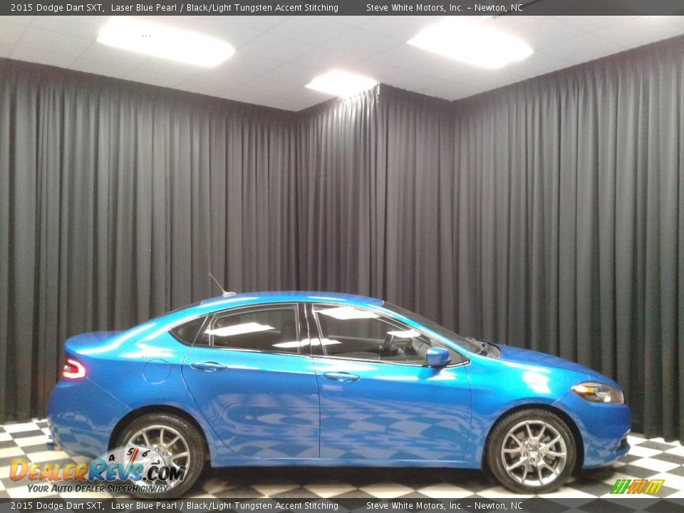 2015 Dodge Dart SXT Laser Blue Pearl / Black/Light Tungsten Accent Stitching Photo #5