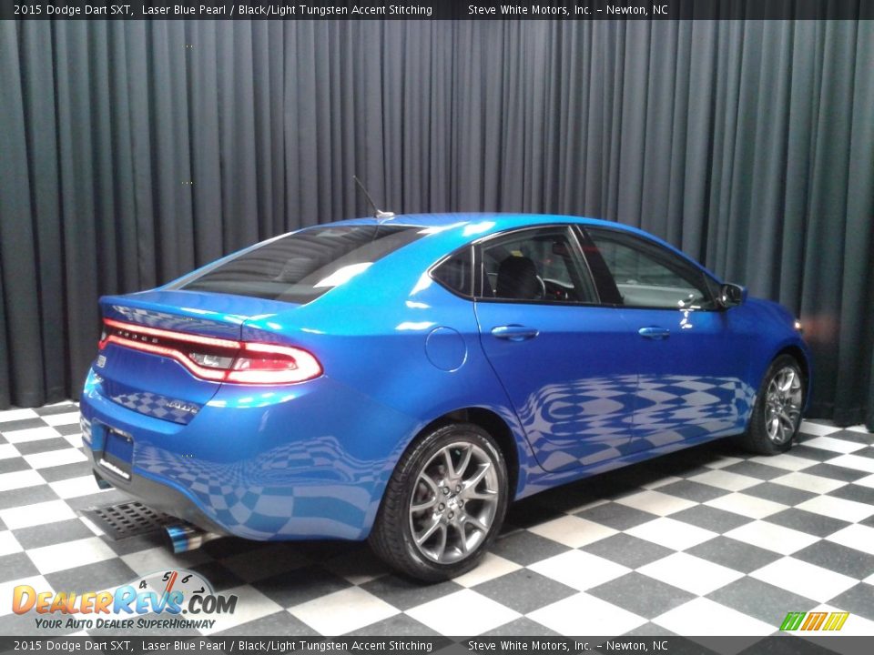 2015 Dodge Dart SXT Laser Blue Pearl / Black/Light Tungsten Accent Stitching Photo #6