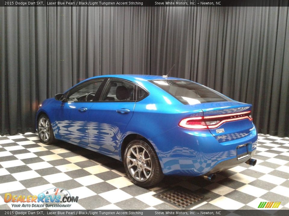 2015 Dodge Dart SXT Laser Blue Pearl / Black/Light Tungsten Accent Stitching Photo #8