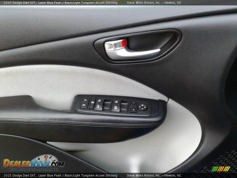 2015 Dodge Dart SXT Laser Blue Pearl / Black/Light Tungsten Accent Stitching Photo #9
