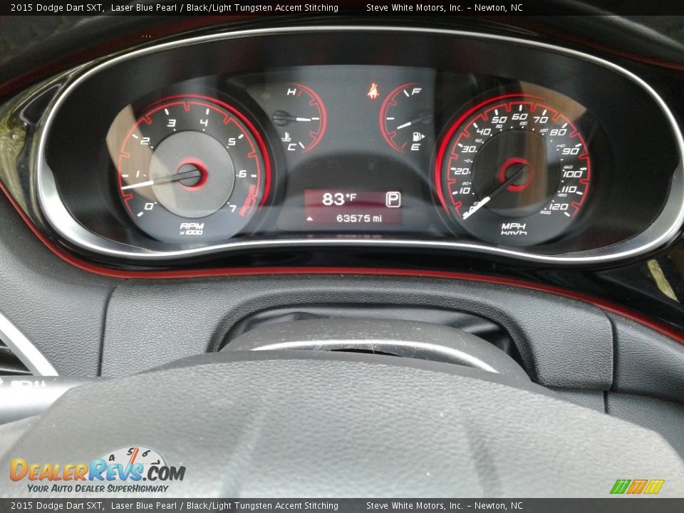 2015 Dodge Dart SXT Laser Blue Pearl / Black/Light Tungsten Accent Stitching Photo #18