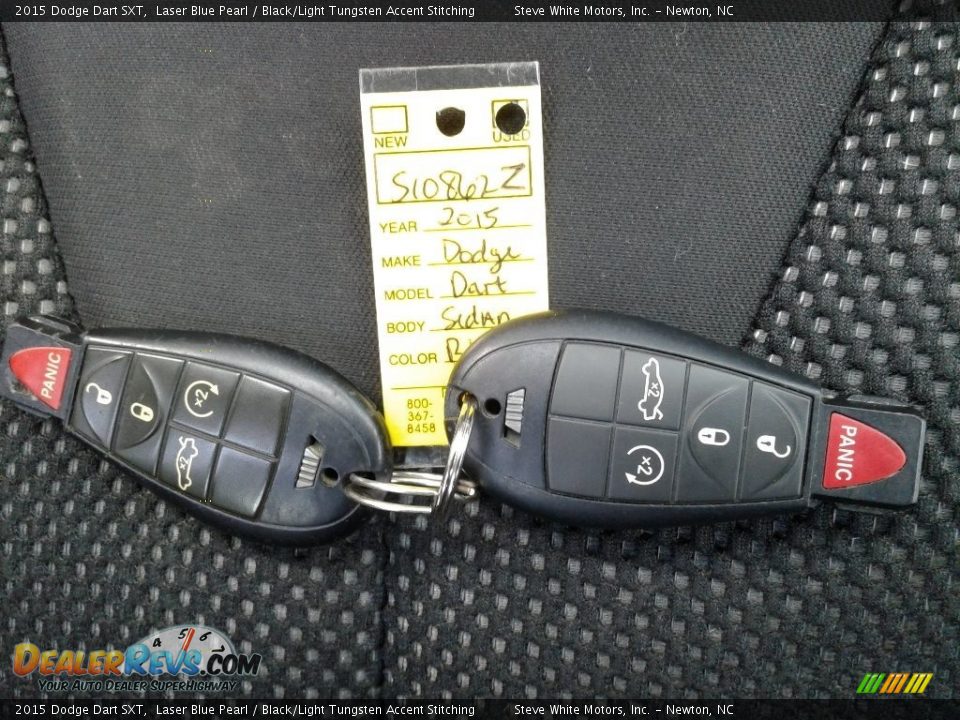 2015 Dodge Dart SXT Laser Blue Pearl / Black/Light Tungsten Accent Stitching Photo #29