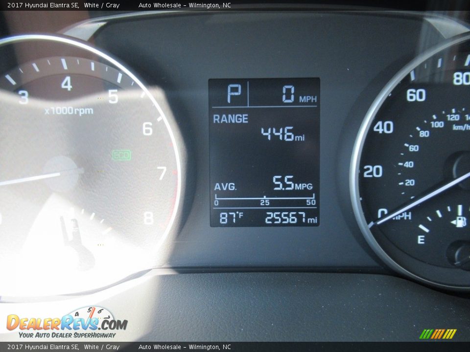 2017 Hyundai Elantra SE White / Gray Photo #16