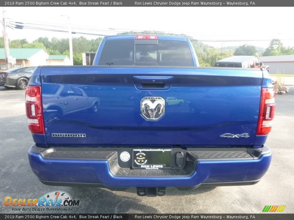 2019 Ram 2500 Bighorn Crew Cab 4x4 Blue Streak Pearl / Black Photo #4