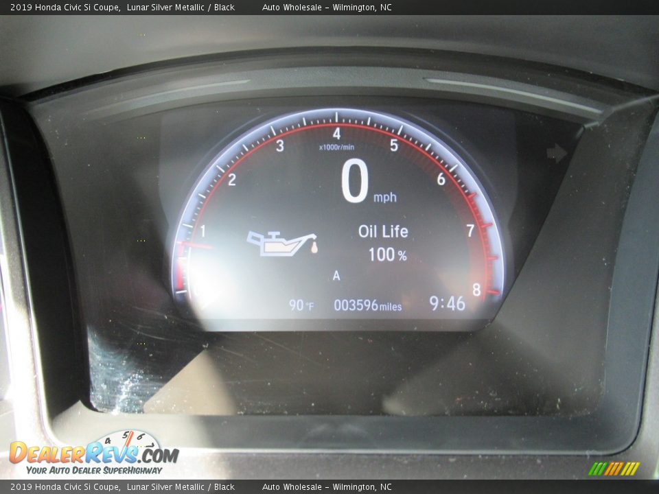 2019 Honda Civic Si Coupe Lunar Silver Metallic / Black Photo #17