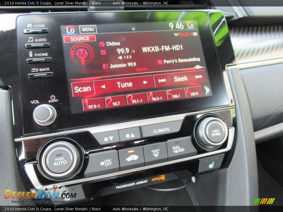 2019 Honda Civic Si Coupe Lunar Silver Metallic / Black Photo #18