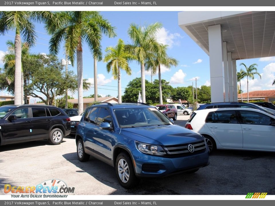 2017 Volkswagen Tiguan S Pacific Blue Metallic / Charcoal Photo #1