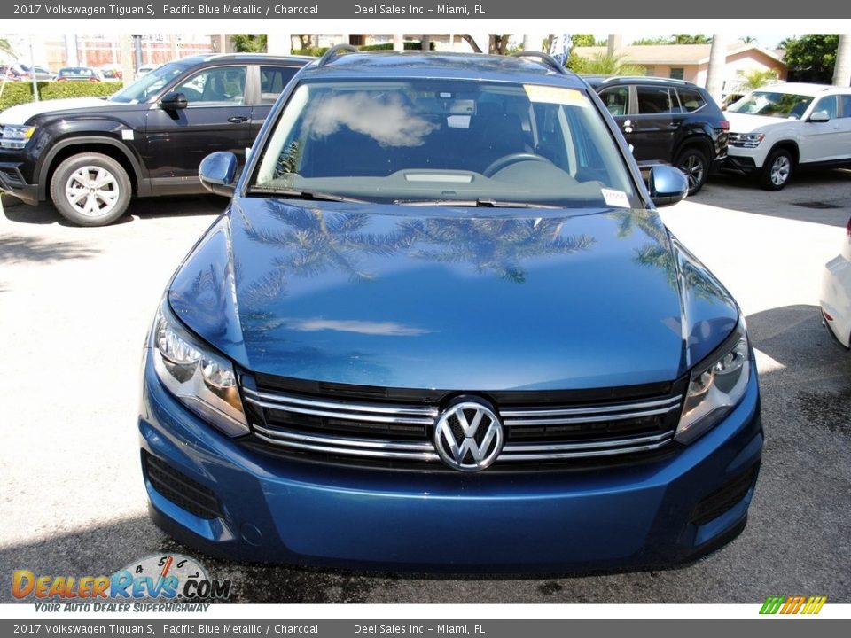 2017 Volkswagen Tiguan S Pacific Blue Metallic / Charcoal Photo #3