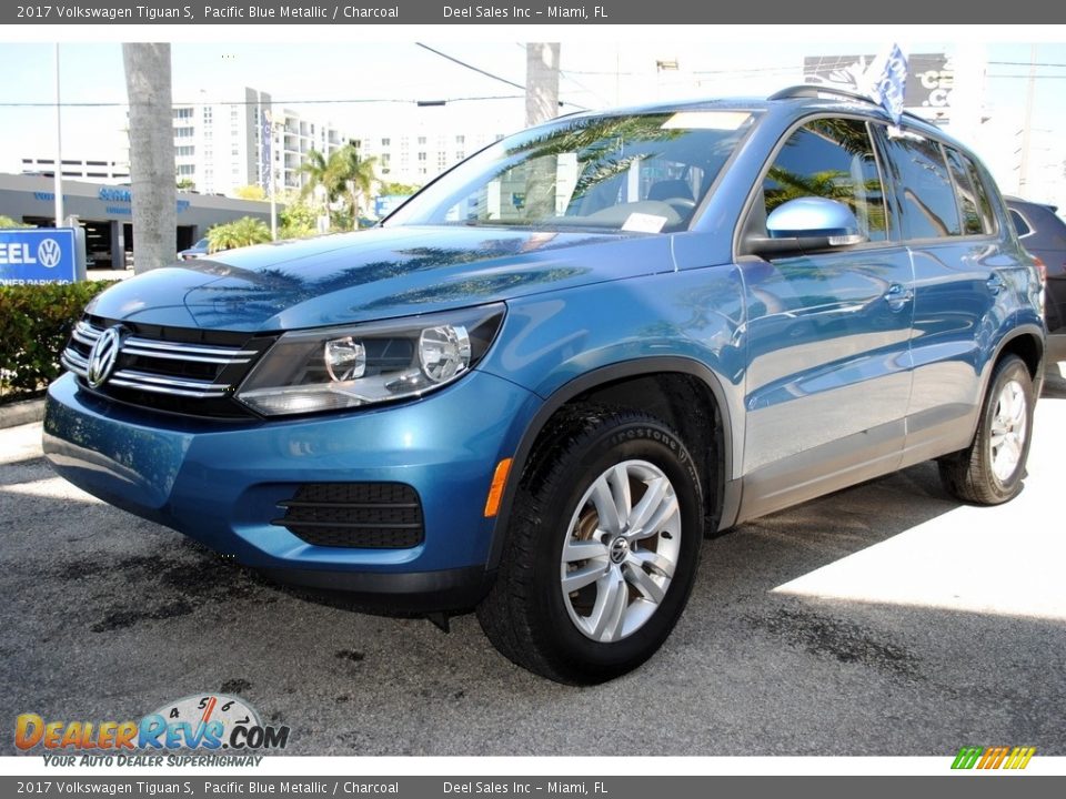 2017 Volkswagen Tiguan S Pacific Blue Metallic / Charcoal Photo #5