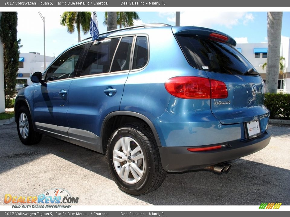 2017 Volkswagen Tiguan S Pacific Blue Metallic / Charcoal Photo #7