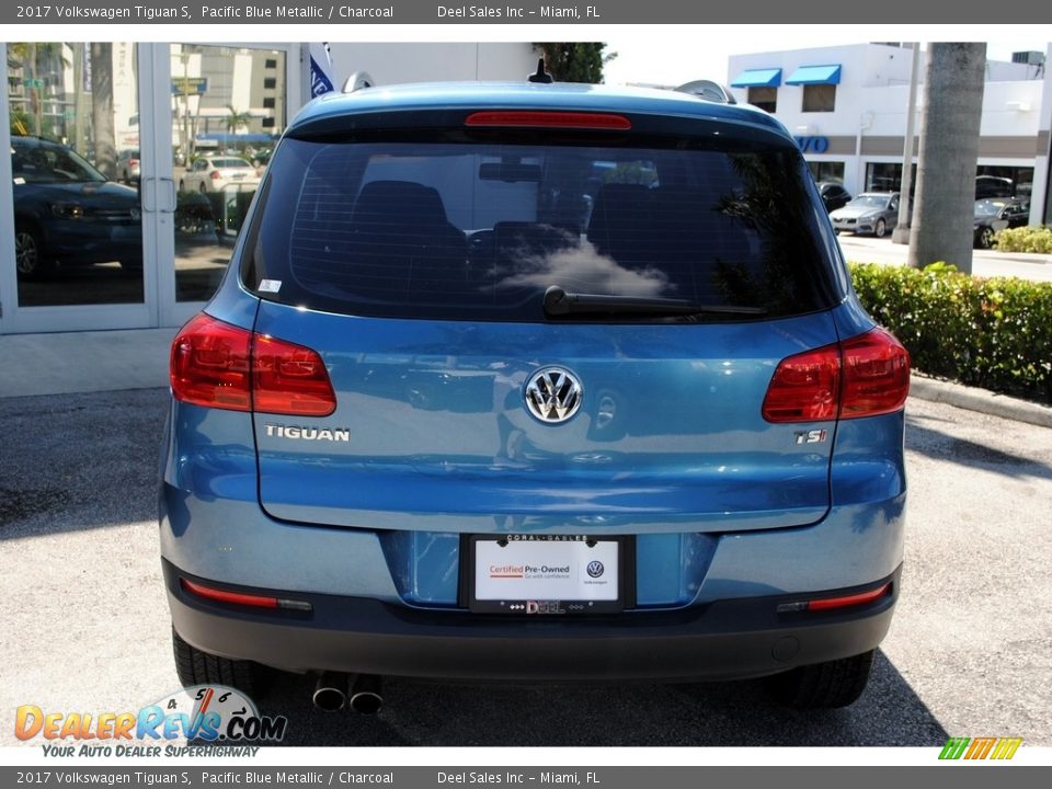 2017 Volkswagen Tiguan S Pacific Blue Metallic / Charcoal Photo #8