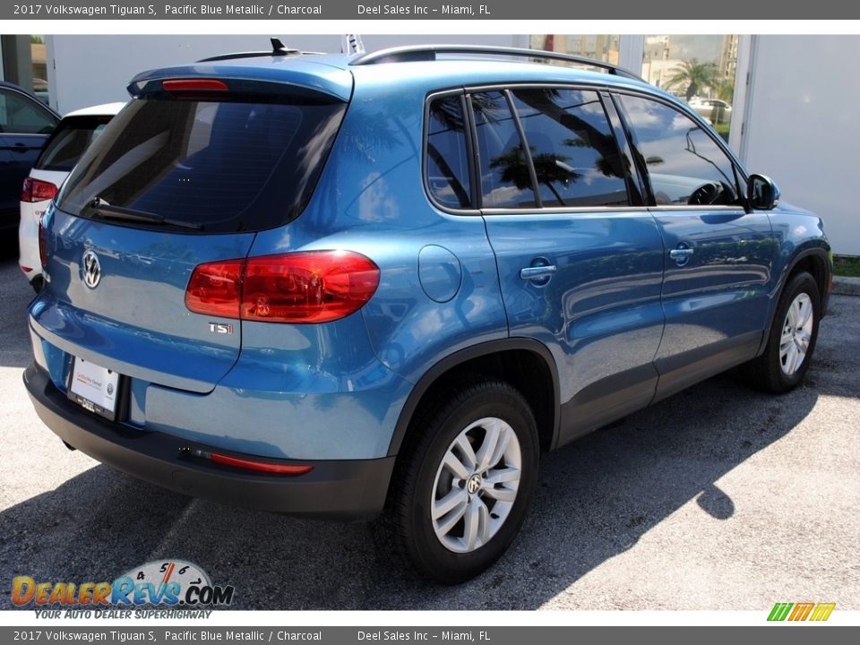 2017 Volkswagen Tiguan S Pacific Blue Metallic / Charcoal Photo #9