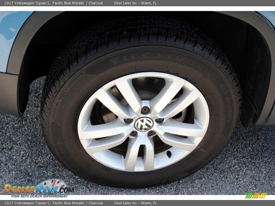 2017 Volkswagen Tiguan S Pacific Blue Metallic / Charcoal Photo #10