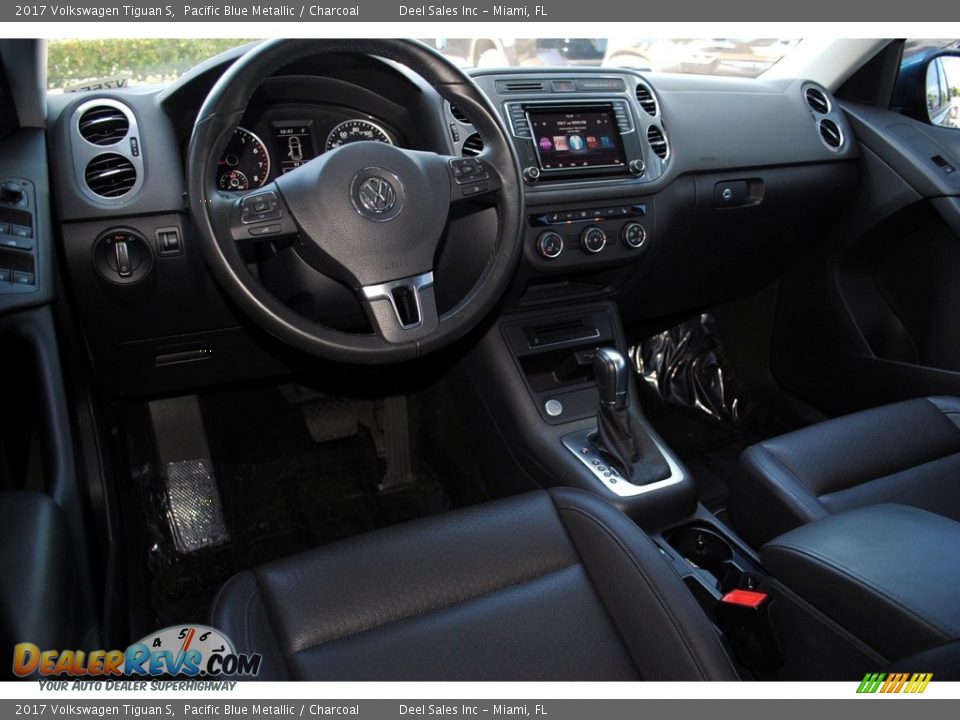 2017 Volkswagen Tiguan S Pacific Blue Metallic / Charcoal Photo #12