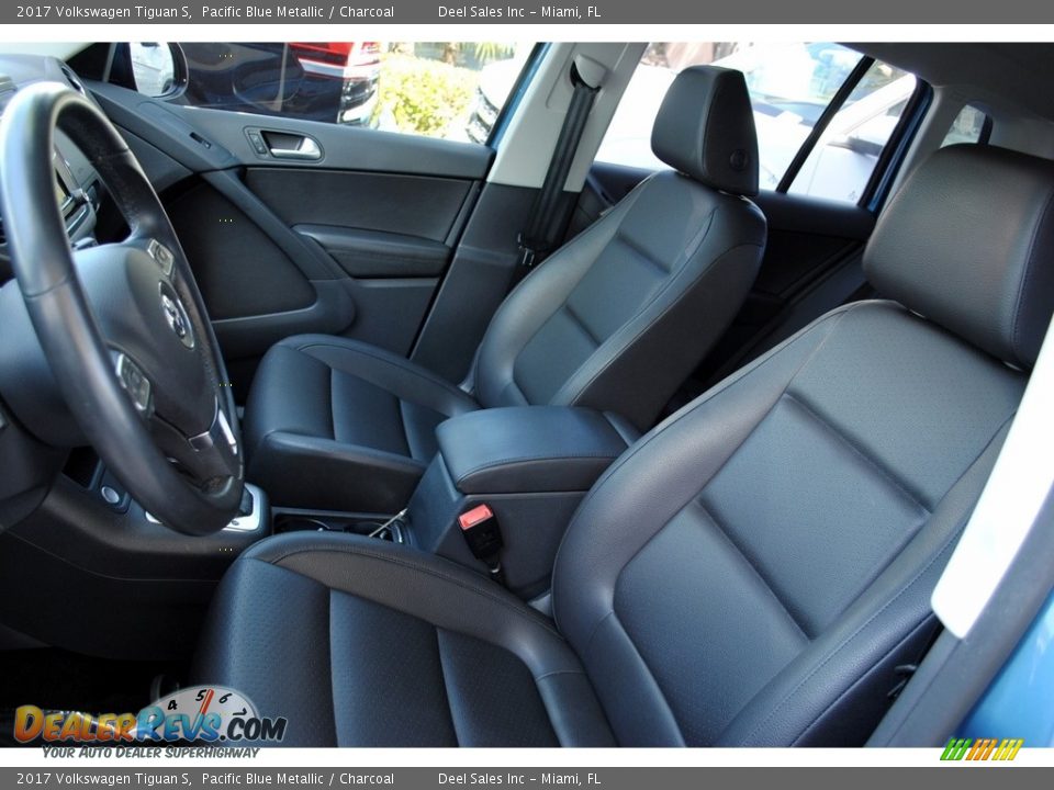 2017 Volkswagen Tiguan S Pacific Blue Metallic / Charcoal Photo #13