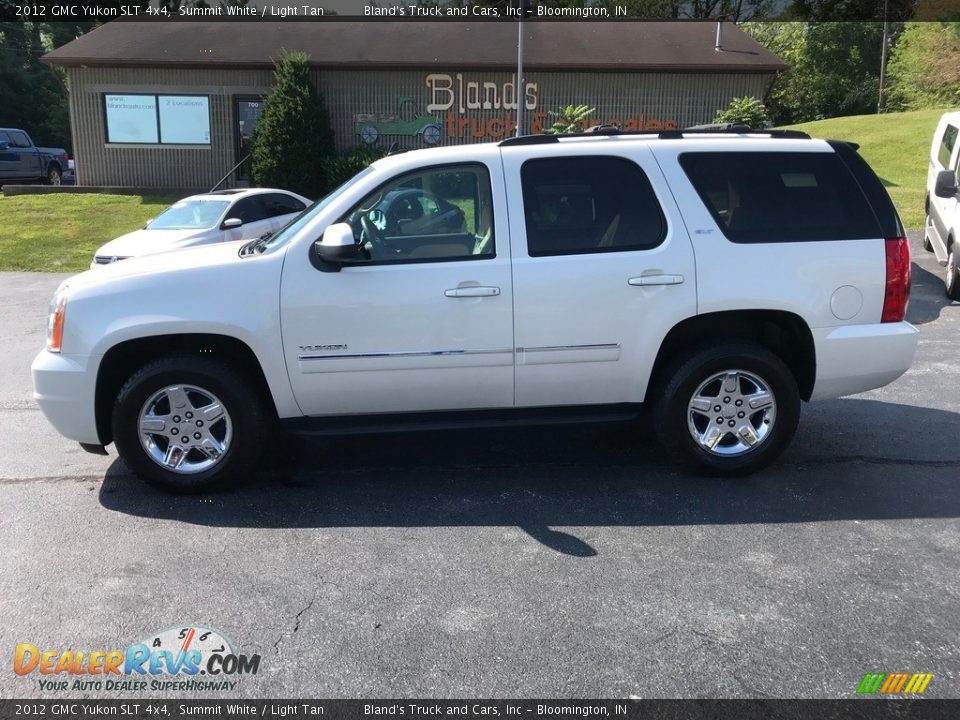 2012 GMC Yukon SLT 4x4 Summit White / Light Tan Photo #1