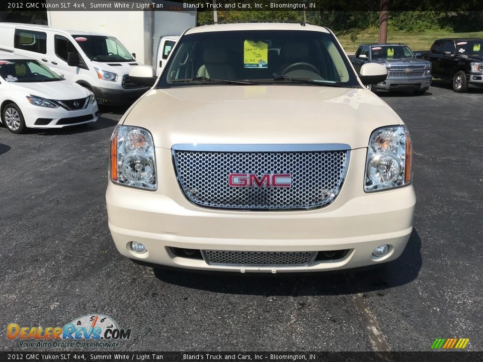 2012 GMC Yukon SLT 4x4 Summit White / Light Tan Photo #3
