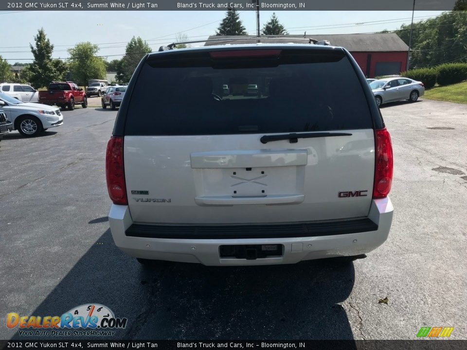 2012 GMC Yukon SLT 4x4 Summit White / Light Tan Photo #7