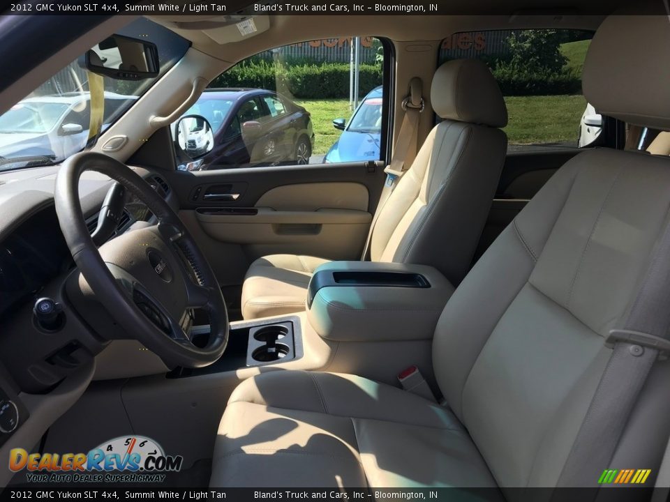 2012 GMC Yukon SLT 4x4 Summit White / Light Tan Photo #11