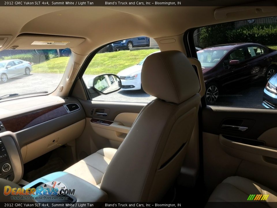 2012 GMC Yukon SLT 4x4 Summit White / Light Tan Photo #14