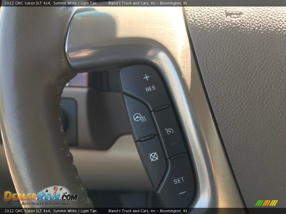 2012 GMC Yukon SLT 4x4 Summit White / Light Tan Photo #16