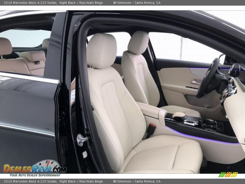 2019 Mercedes-Benz A 220 Sedan Night Black / Macchiato Beige Photo #5