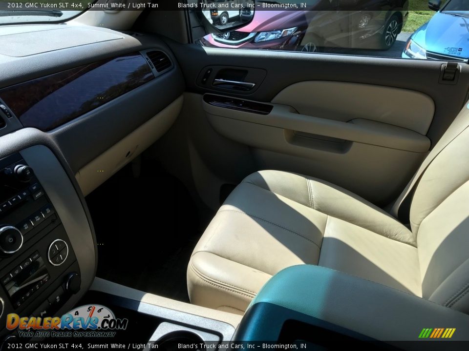 2012 GMC Yukon SLT 4x4 Summit White / Light Tan Photo #26