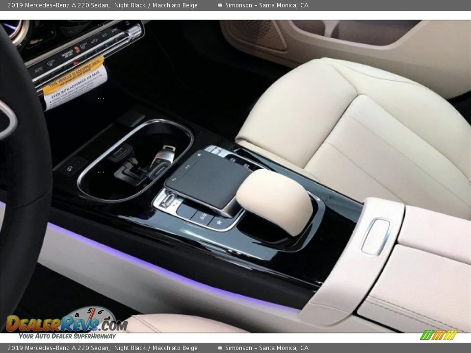 2019 Mercedes-Benz A 220 Sedan Night Black / Macchiato Beige Photo #7