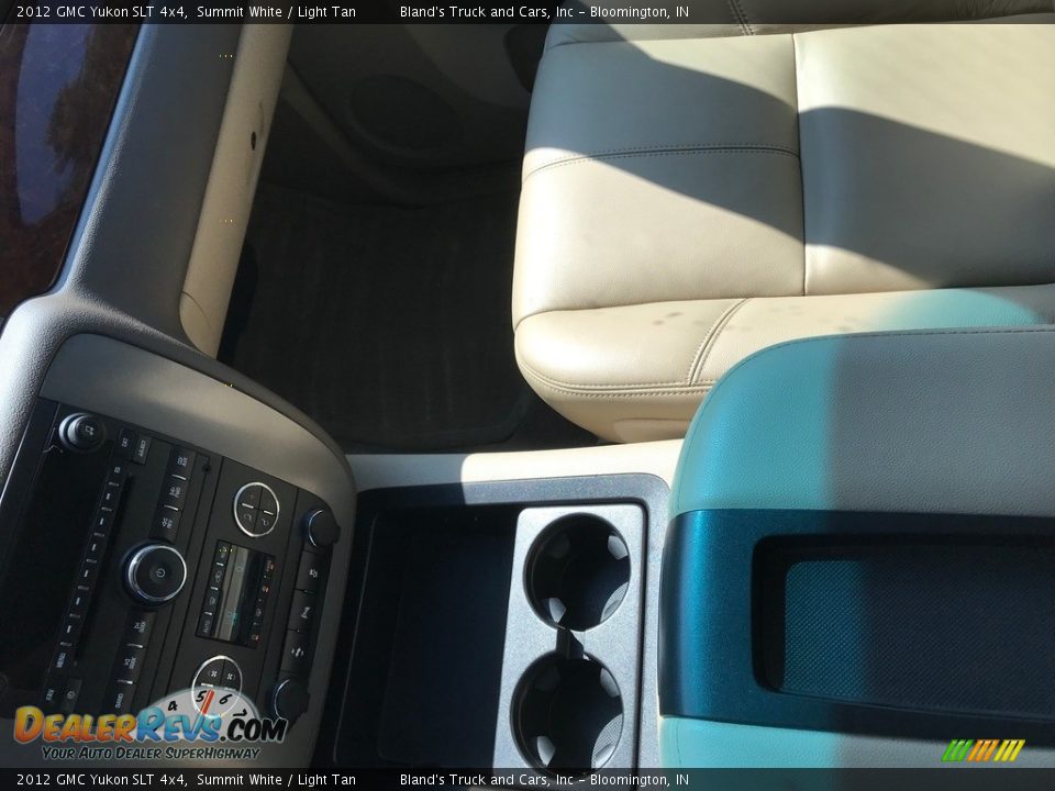 2012 GMC Yukon SLT 4x4 Summit White / Light Tan Photo #28