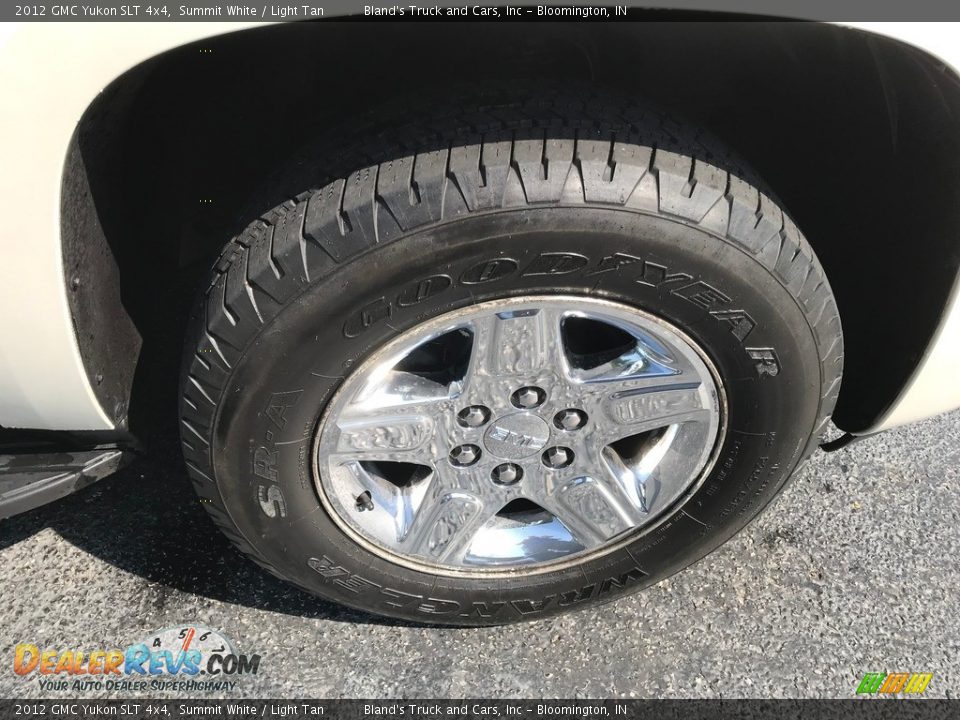 2012 GMC Yukon SLT 4x4 Summit White / Light Tan Photo #30