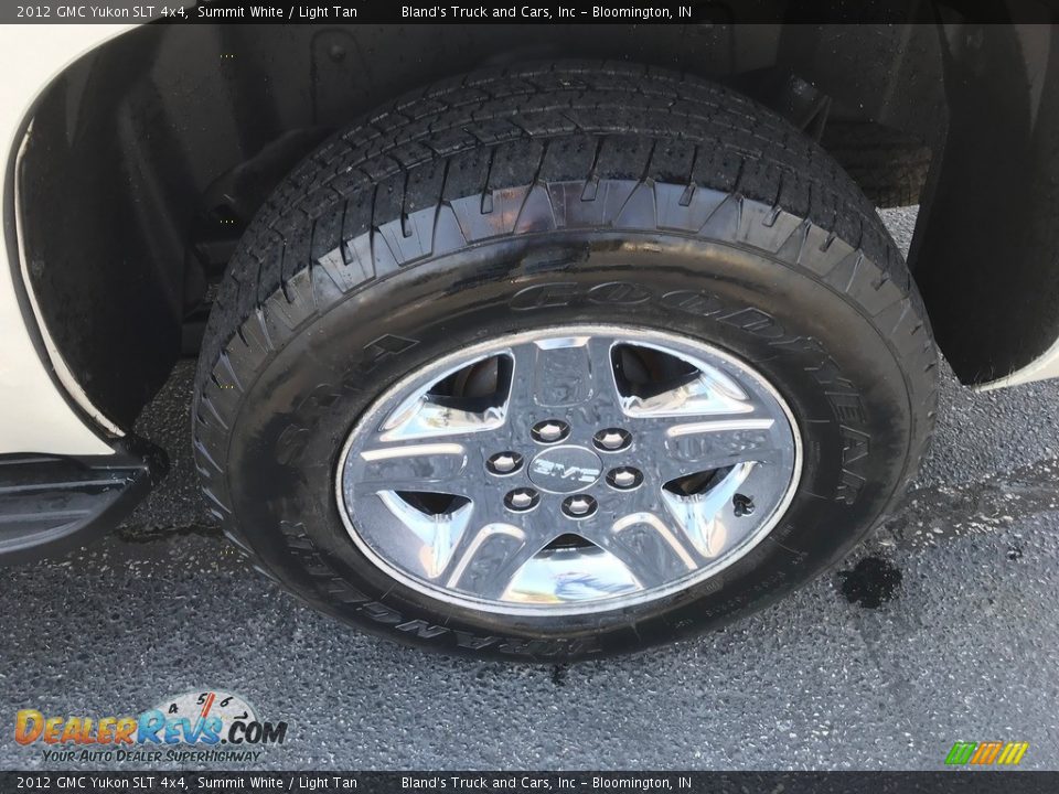 2012 GMC Yukon SLT 4x4 Summit White / Light Tan Photo #32
