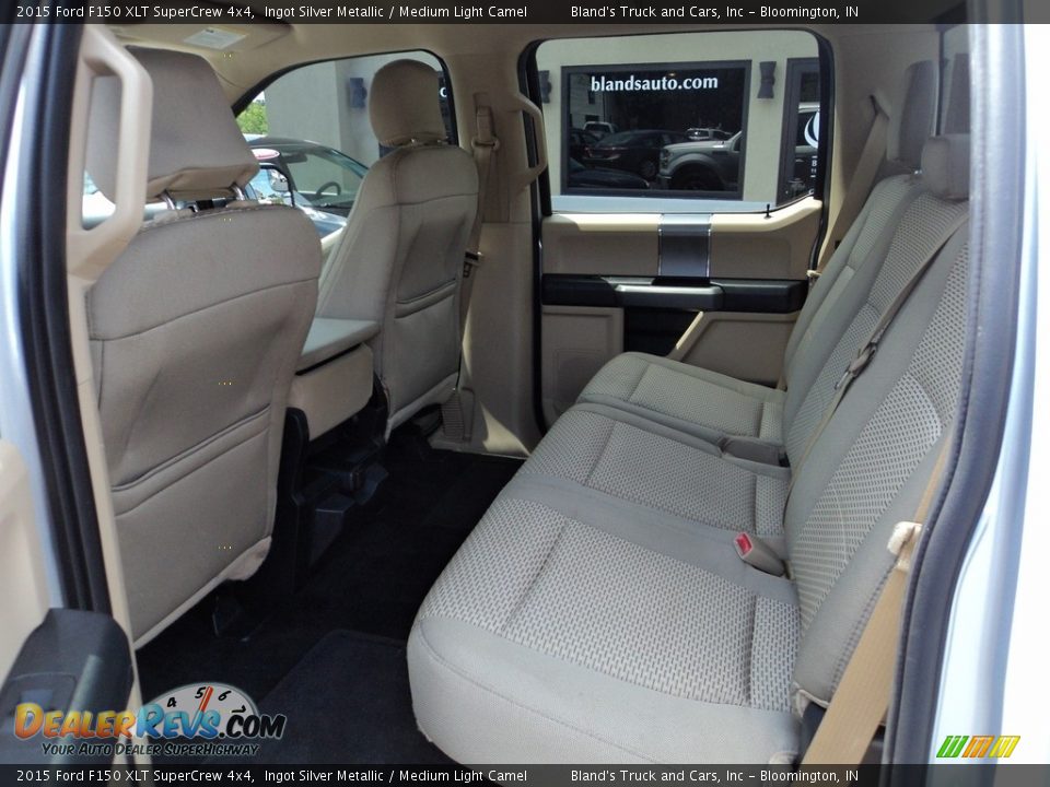 2015 Ford F150 XLT SuperCrew 4x4 Ingot Silver Metallic / Medium Light Camel Photo #8