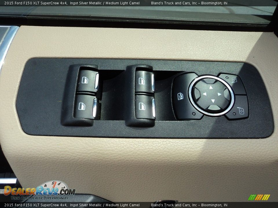 2015 Ford F150 XLT SuperCrew 4x4 Ingot Silver Metallic / Medium Light Camel Photo #10