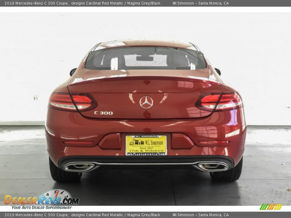 2019 Mercedes-Benz C 300 Coupe designo Cardinal Red Metallic / Magma Grey/Black Photo #3