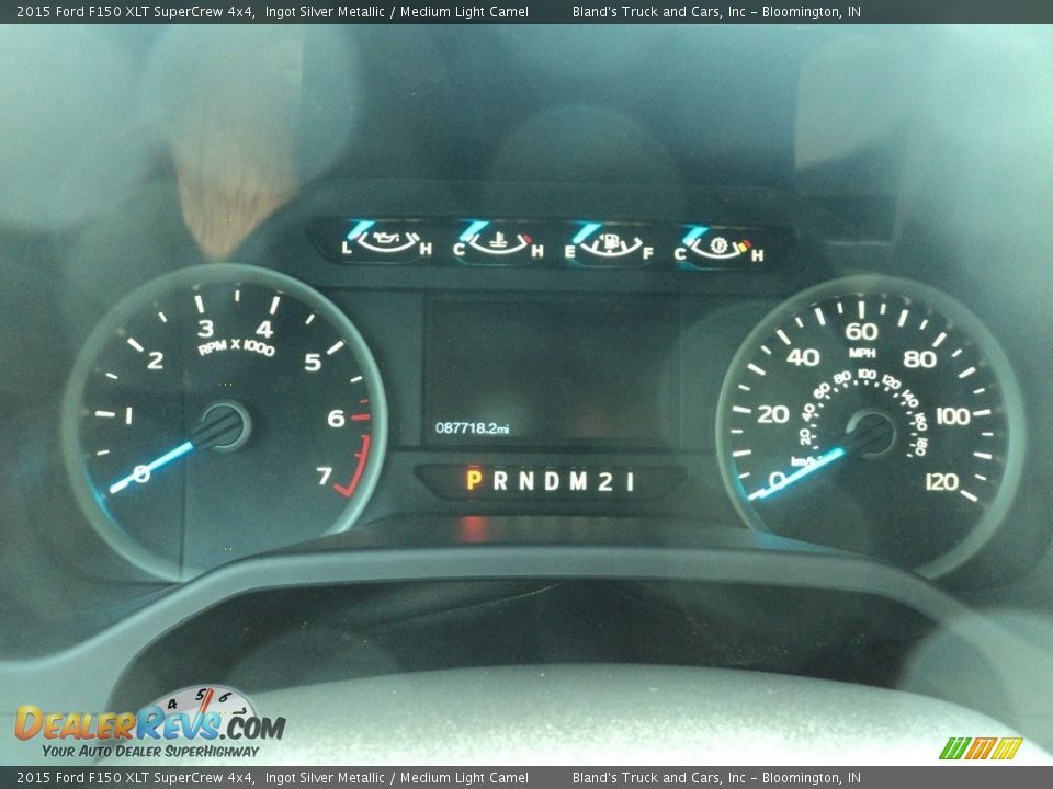 2015 Ford F150 XLT SuperCrew 4x4 Ingot Silver Metallic / Medium Light Camel Photo #15