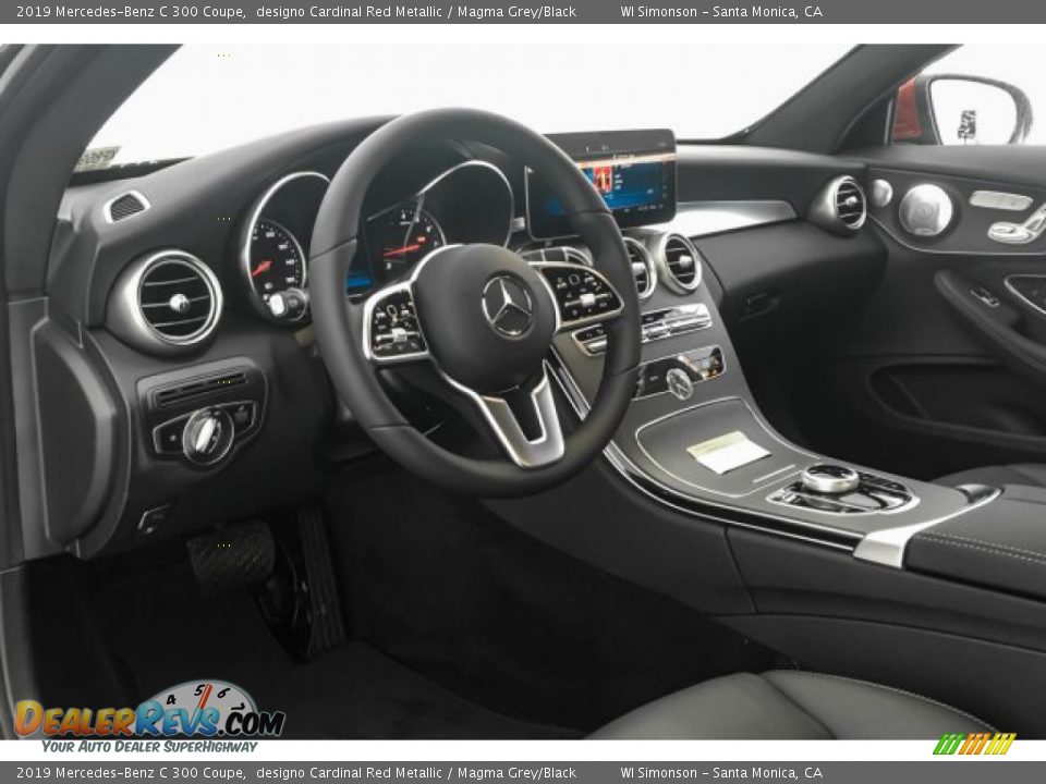 2019 Mercedes-Benz C 300 Coupe designo Cardinal Red Metallic / Magma Grey/Black Photo #4