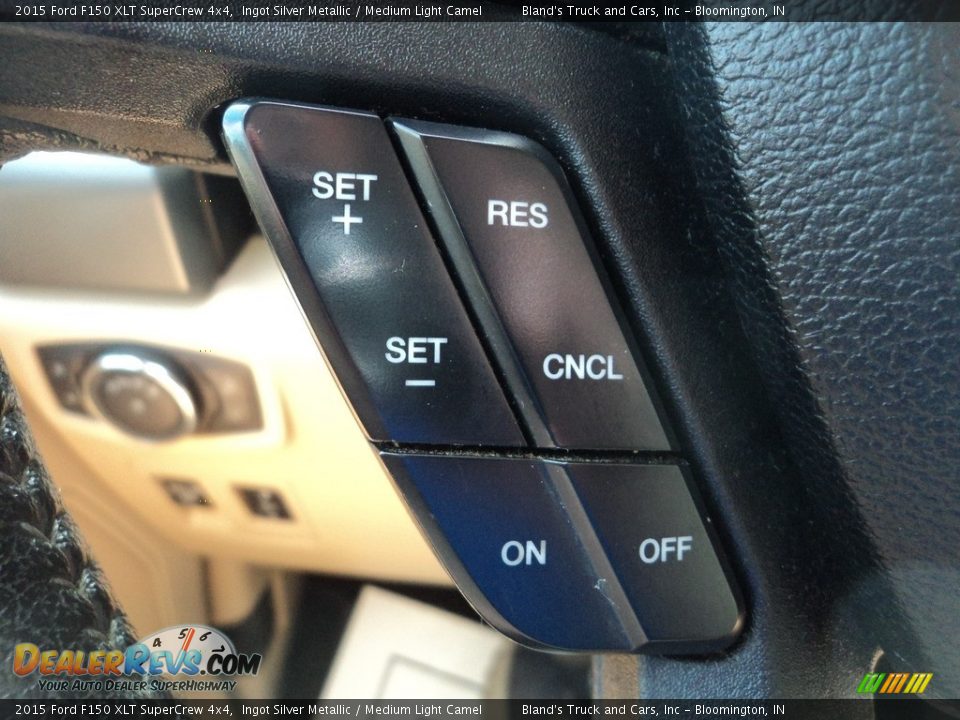 2015 Ford F150 XLT SuperCrew 4x4 Ingot Silver Metallic / Medium Light Camel Photo #18