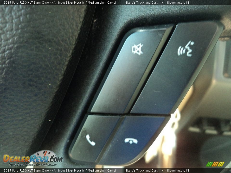 2015 Ford F150 XLT SuperCrew 4x4 Ingot Silver Metallic / Medium Light Camel Photo #19