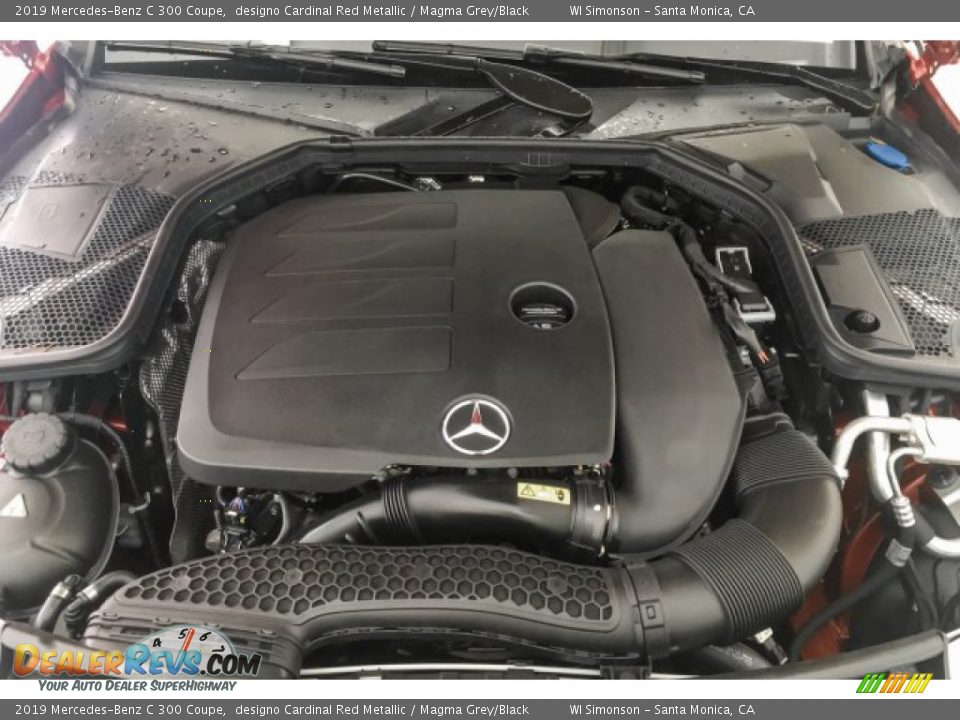 2019 Mercedes-Benz C 300 Coupe designo Cardinal Red Metallic / Magma Grey/Black Photo #8