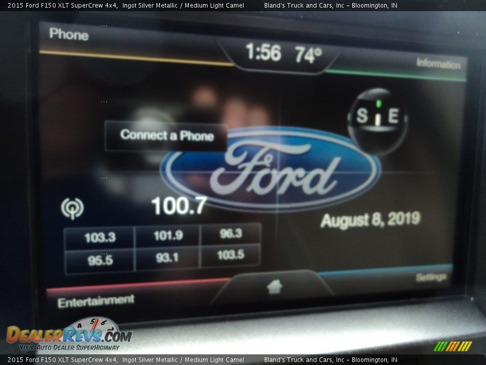 2015 Ford F150 XLT SuperCrew 4x4 Ingot Silver Metallic / Medium Light Camel Photo #24