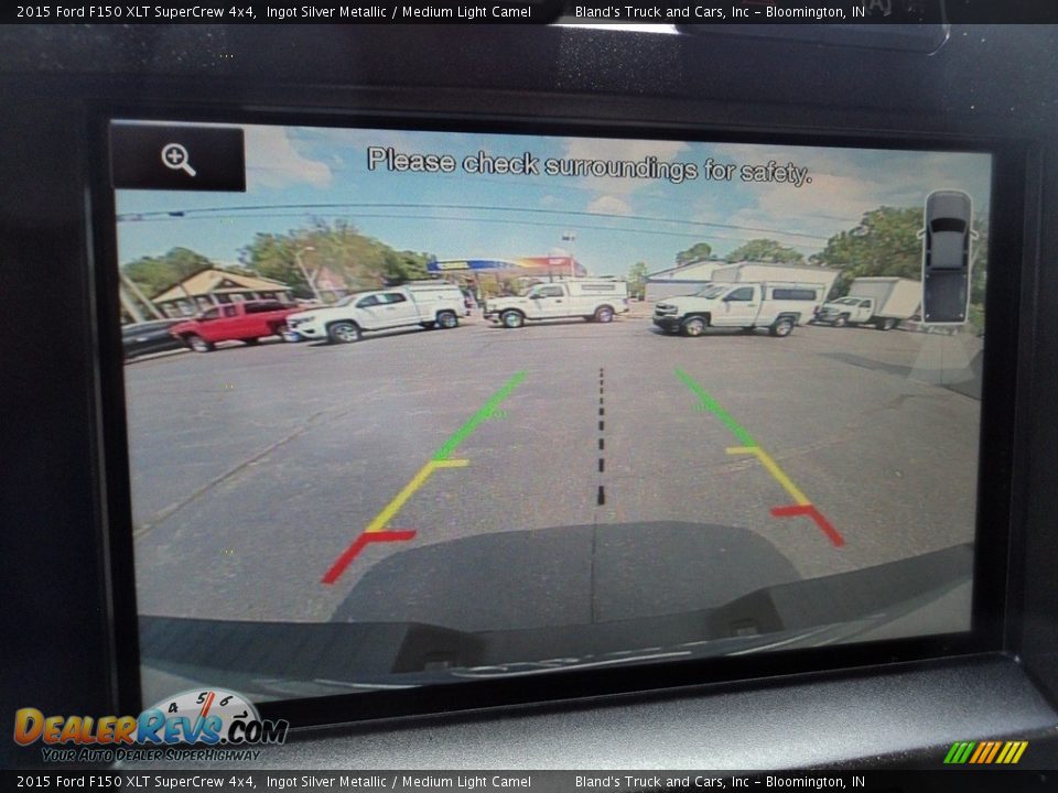 2015 Ford F150 XLT SuperCrew 4x4 Ingot Silver Metallic / Medium Light Camel Photo #25