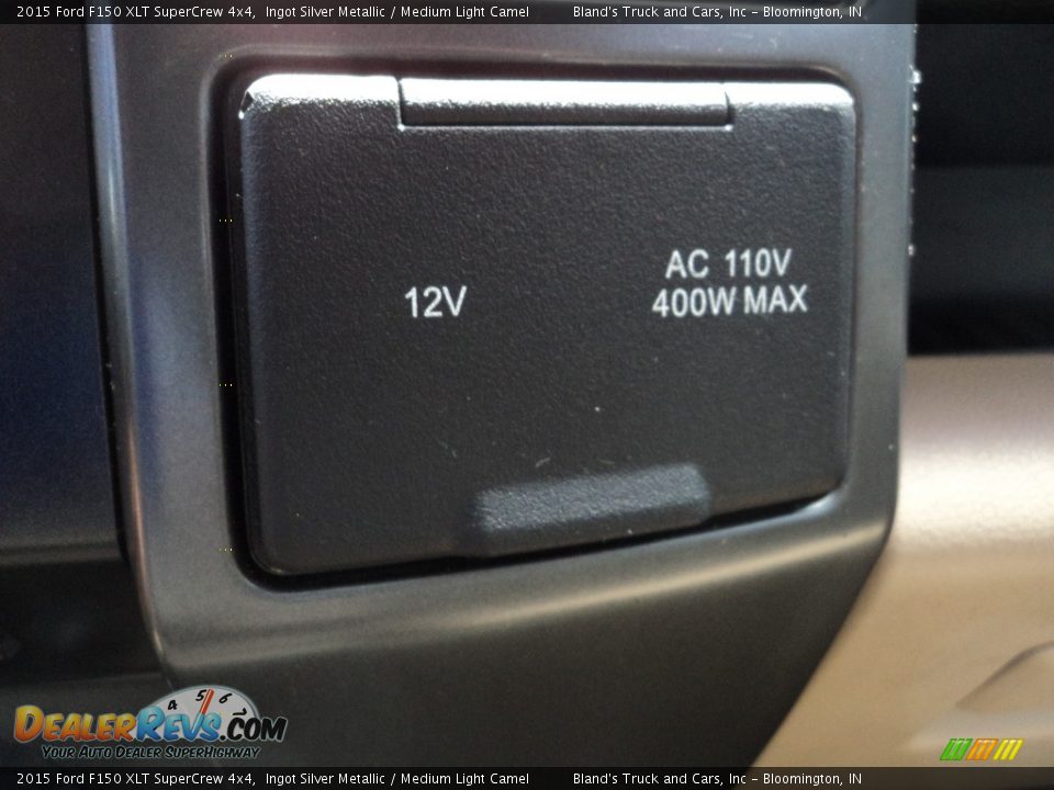 2015 Ford F150 XLT SuperCrew 4x4 Ingot Silver Metallic / Medium Light Camel Photo #28