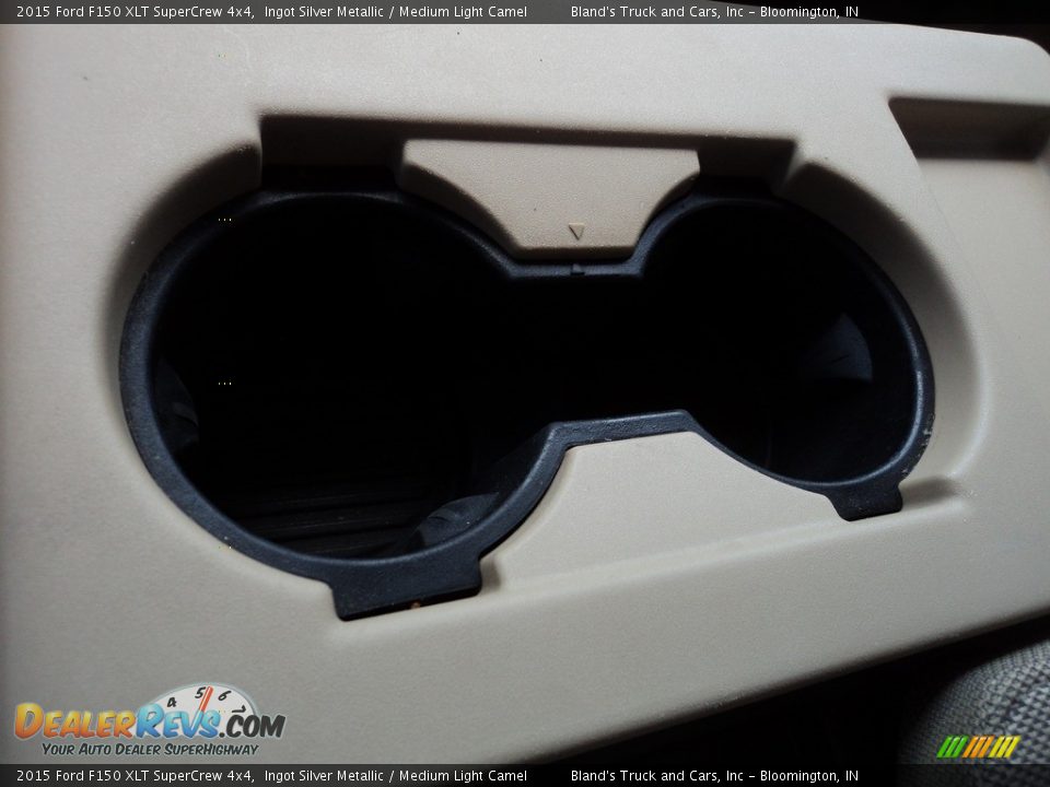 2015 Ford F150 XLT SuperCrew 4x4 Ingot Silver Metallic / Medium Light Camel Photo #32