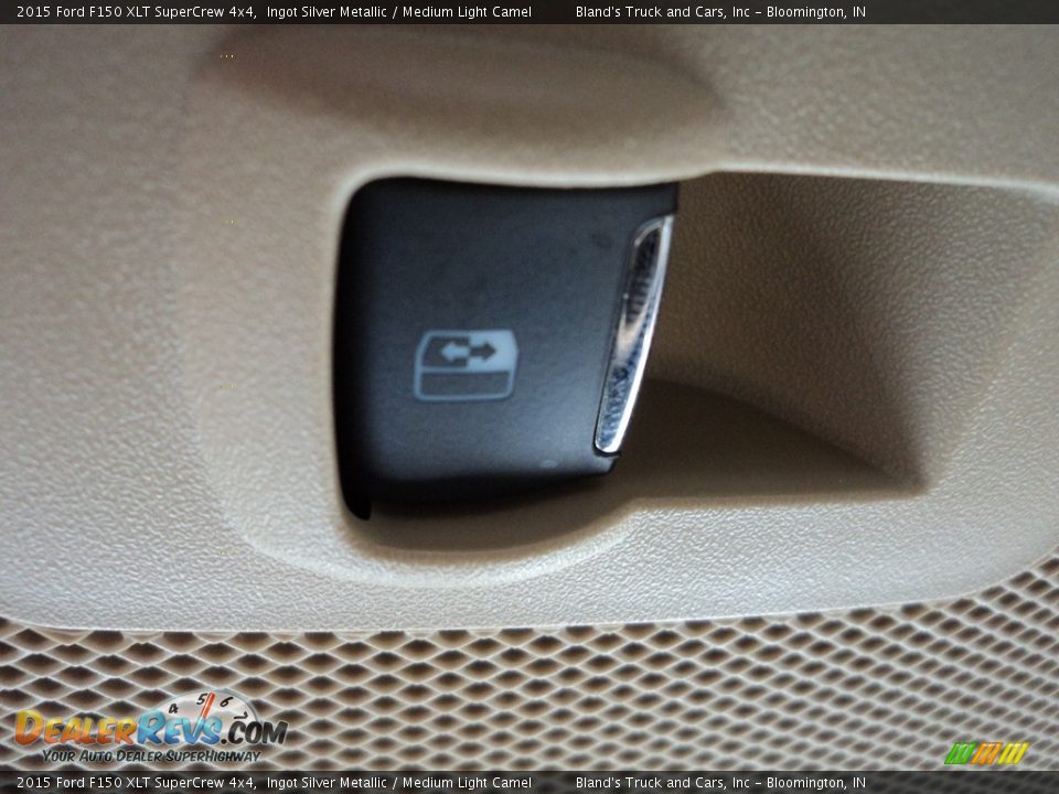 2015 Ford F150 XLT SuperCrew 4x4 Ingot Silver Metallic / Medium Light Camel Photo #33