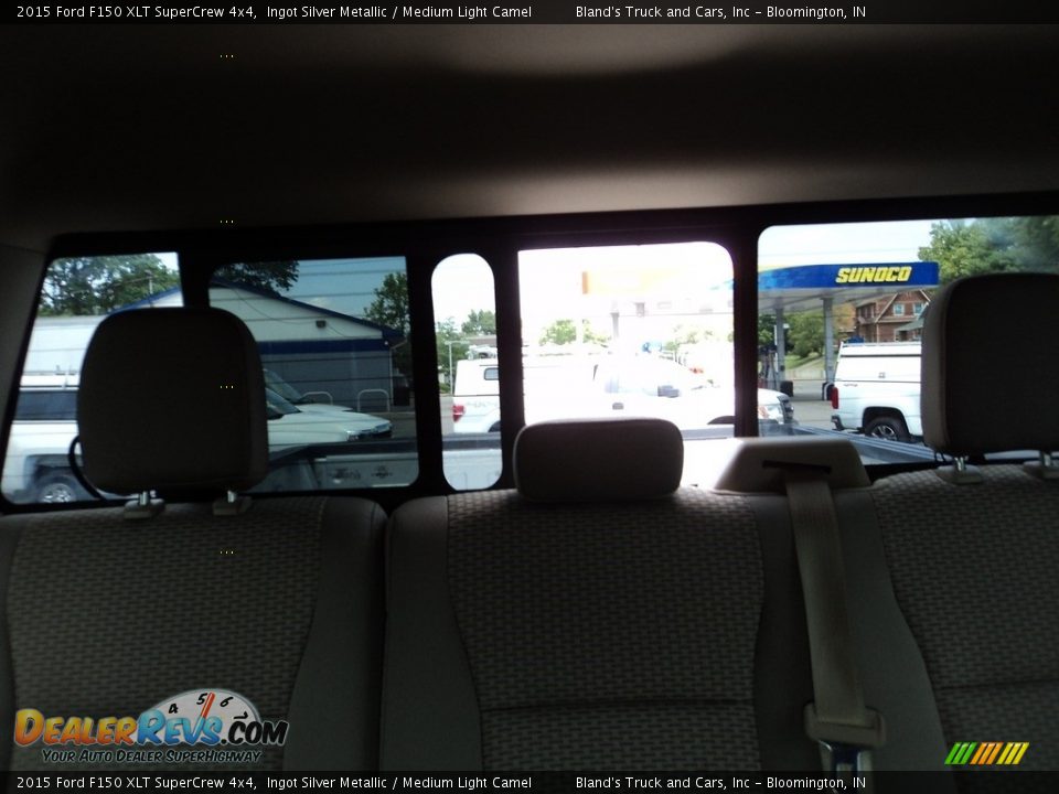 2015 Ford F150 XLT SuperCrew 4x4 Ingot Silver Metallic / Medium Light Camel Photo #34
