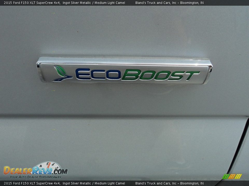 2015 Ford F150 XLT SuperCrew 4x4 Ingot Silver Metallic / Medium Light Camel Photo #36